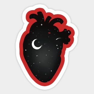 Celestial Heart anatomical heart Sticker